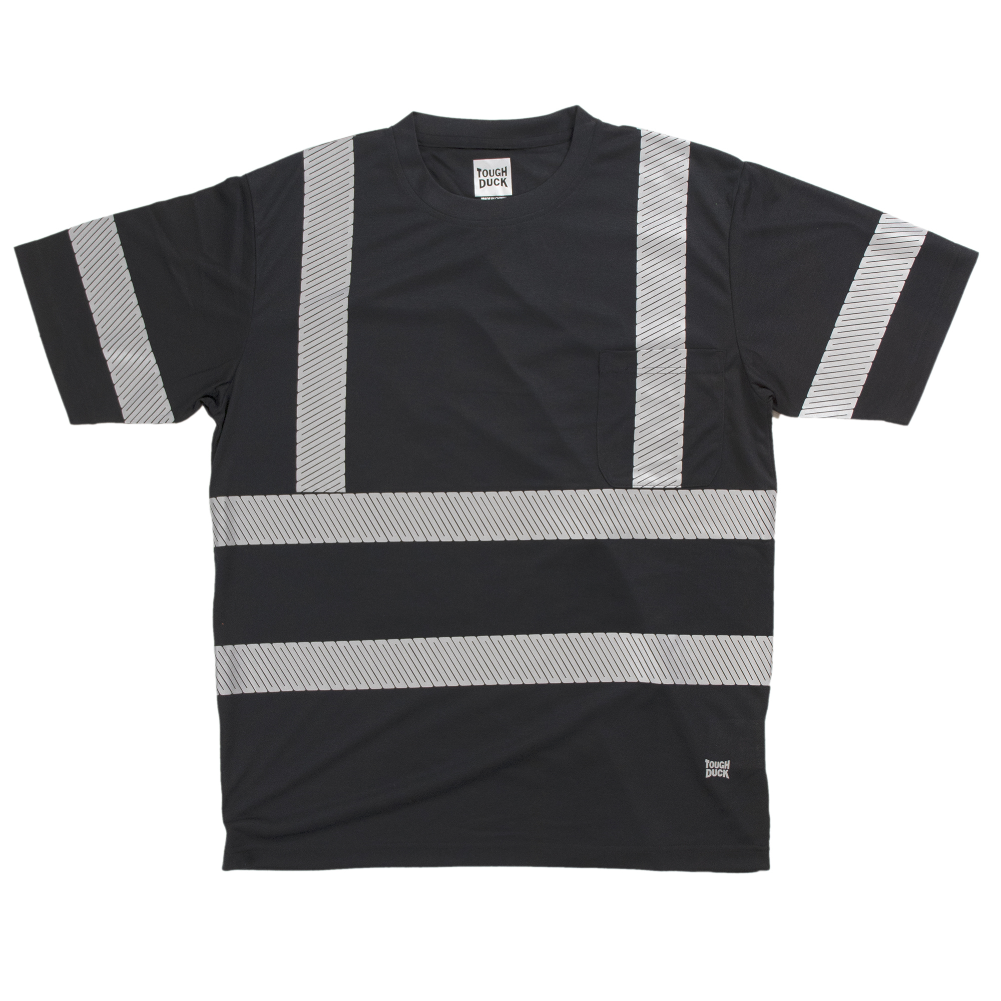 Tough Duck Short Sleeve Safety T-Shirt With Segmented Stripes
